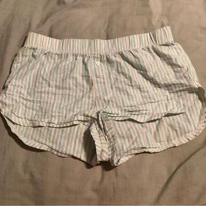 striped pj shorts